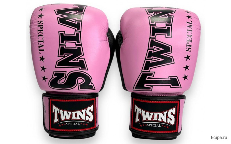 Боксерские перчатки TWINS Special BGVL3-2TA pink black 12 oz