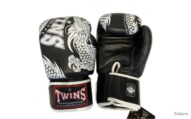 Боксерские перчатки TWINS Special FBGVL3-49 black white 16 oz