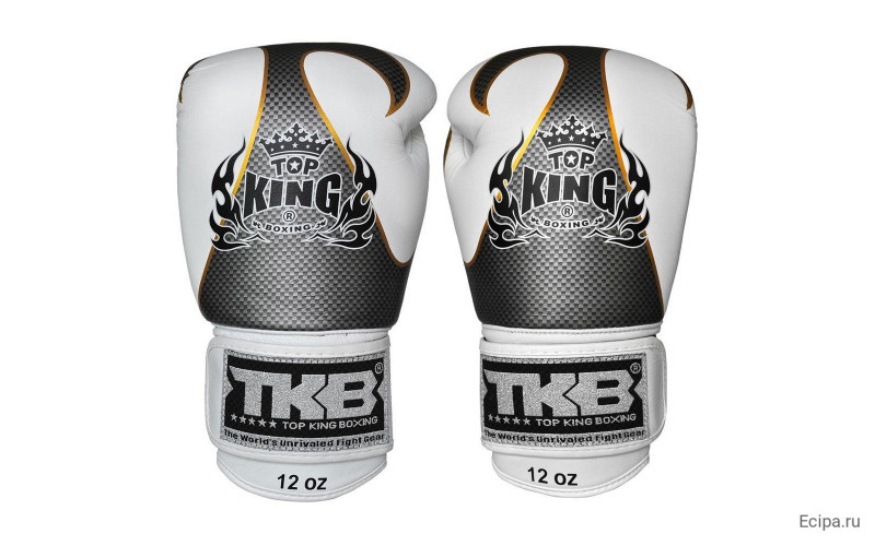 Боксерские перчатки Top King Boxing Empower White Silver 12 oz