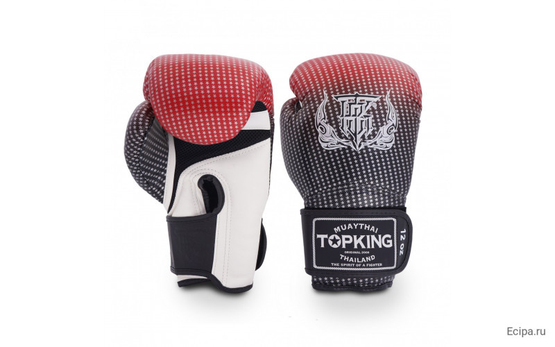 Боксерские перчатки Top King Boxing SUPER AIR STAR red 14 oz