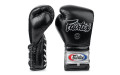 Боксерские перчатки на шнурке Fairtex BGL7 black 16 oz Боксерские перчатки на шнурке Fairtex BGL7 black 16 oz
