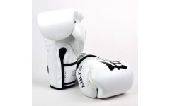 Боксерские перчатки турнира Glory Fairtex BGVG1 white 14 oz