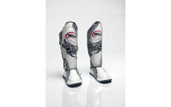 Защита голени Twins Special FSGL10-49 white black - XL