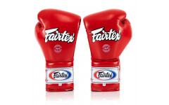 Перчатки боксерские на шнурке Fairtex BGL7 red 10 oz Перчатки боксерские на шнурке Fairtex BGL7 red 10 oz