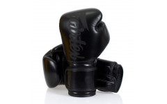 Боксерские перчатки Fairtex BGV14 Solid Black 10 oz