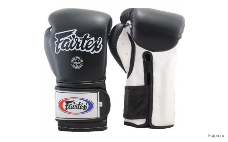 Боксерские перчатки Fairtex BGV9 black white 16 oz