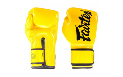 Боксерские перчатки Fairtex BGV14 yellow 14 oz