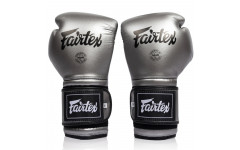 Боксерские перчатки Fairtex BGV9C-PLUS gun metallic 14 oz