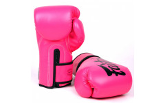 Боксерские перчатки Fairtex BGV14 pink-black 14 oz