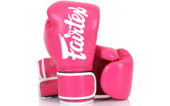 Боксерские перчатки Fairtex BGV14 pink-white 12 oz