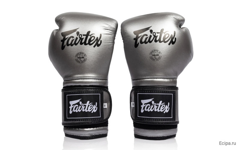 Боксерские перчатки Fairtex BGV9C-PLUS gun metallic 18 oz