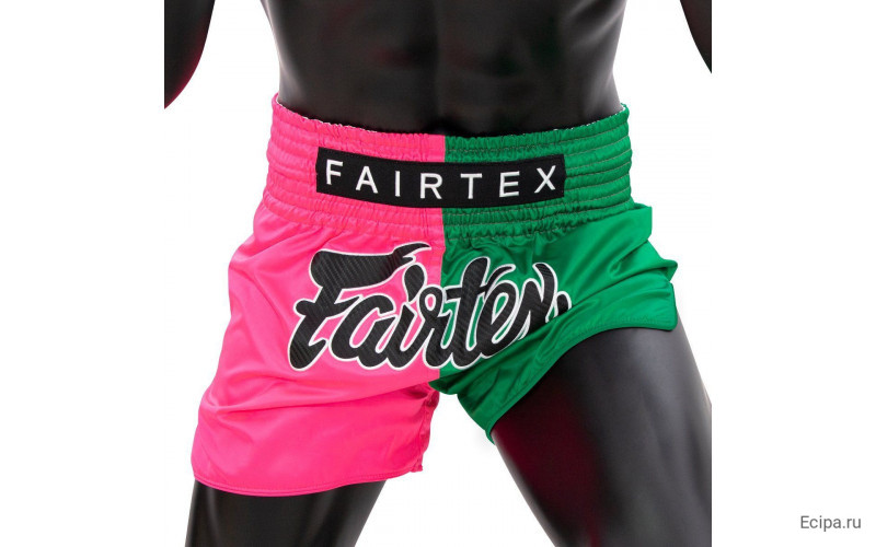 Шорты для бокса Fairtex BS1911 (розовый-зеленый) XL