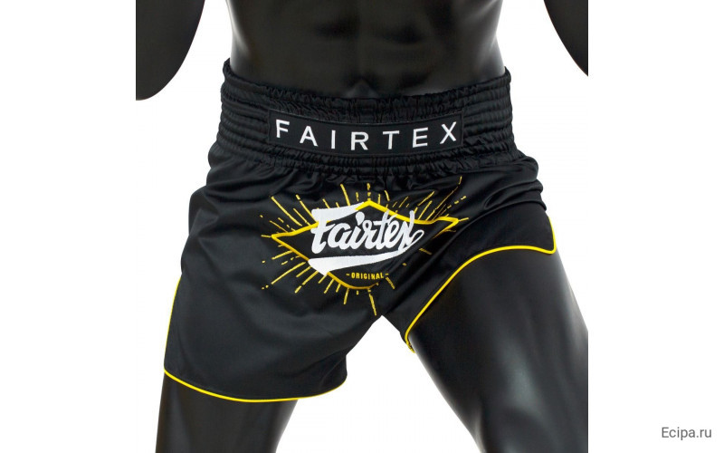 Шорты для бокса Fairtex BS1903 (черный-золотой) 2XL