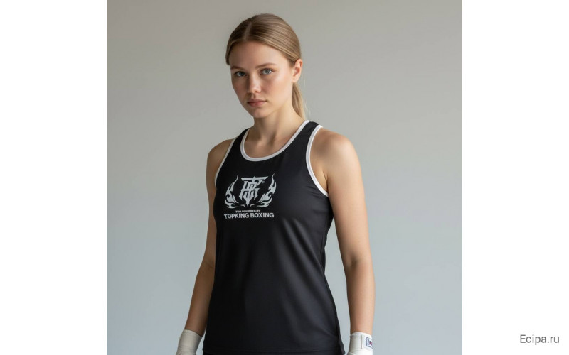 Майка для соревнований Top King Boxing black M
